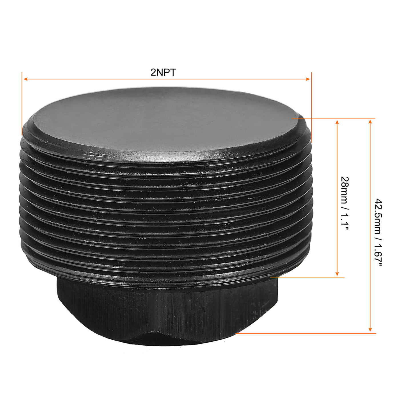 Harfington Outer Square Head Socket Pipe Fitting Plug