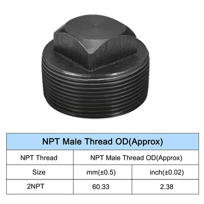 Harfington Outer Square Head Socket Pipe Fitting Plug