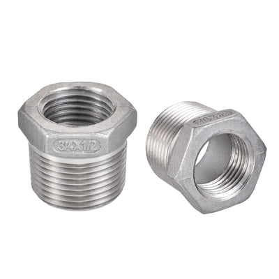 Harfington Reducer Hex Bushing Fitting 2Pcs