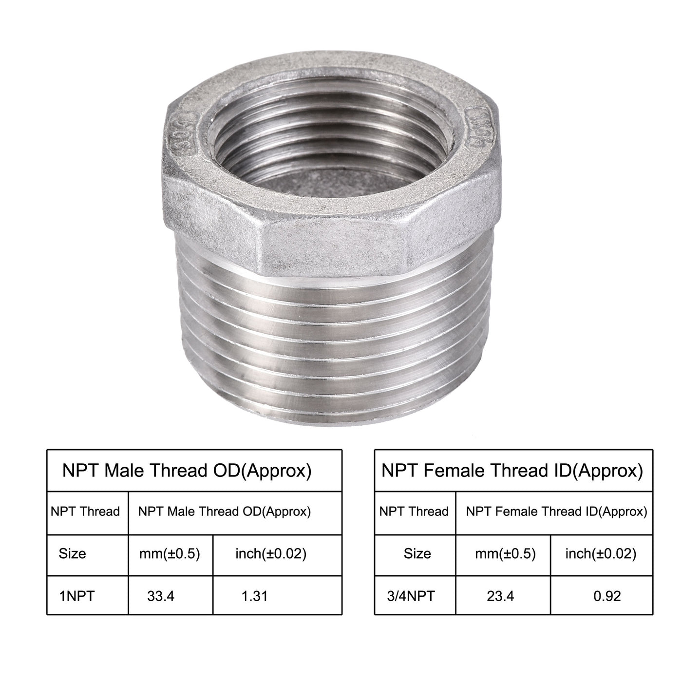 Harfington Reducer Hex Bushing Fitting