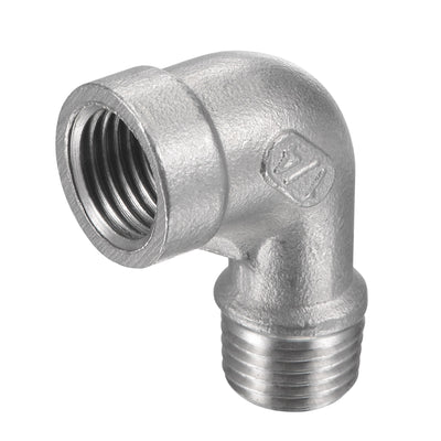 Harfington Pipe Fitting Elbow NPT Male to Female Thread Hose Connector Adapter 304 Stainless Steel