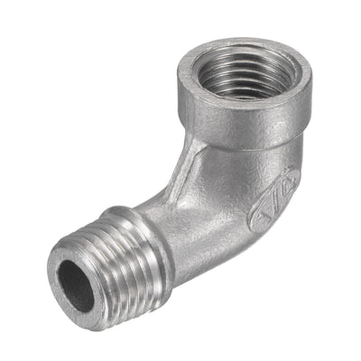 Harfington Pipe Fitting Elbow NPT Male to Female Thread Hose Connector Adapter 304 Stainless Steel