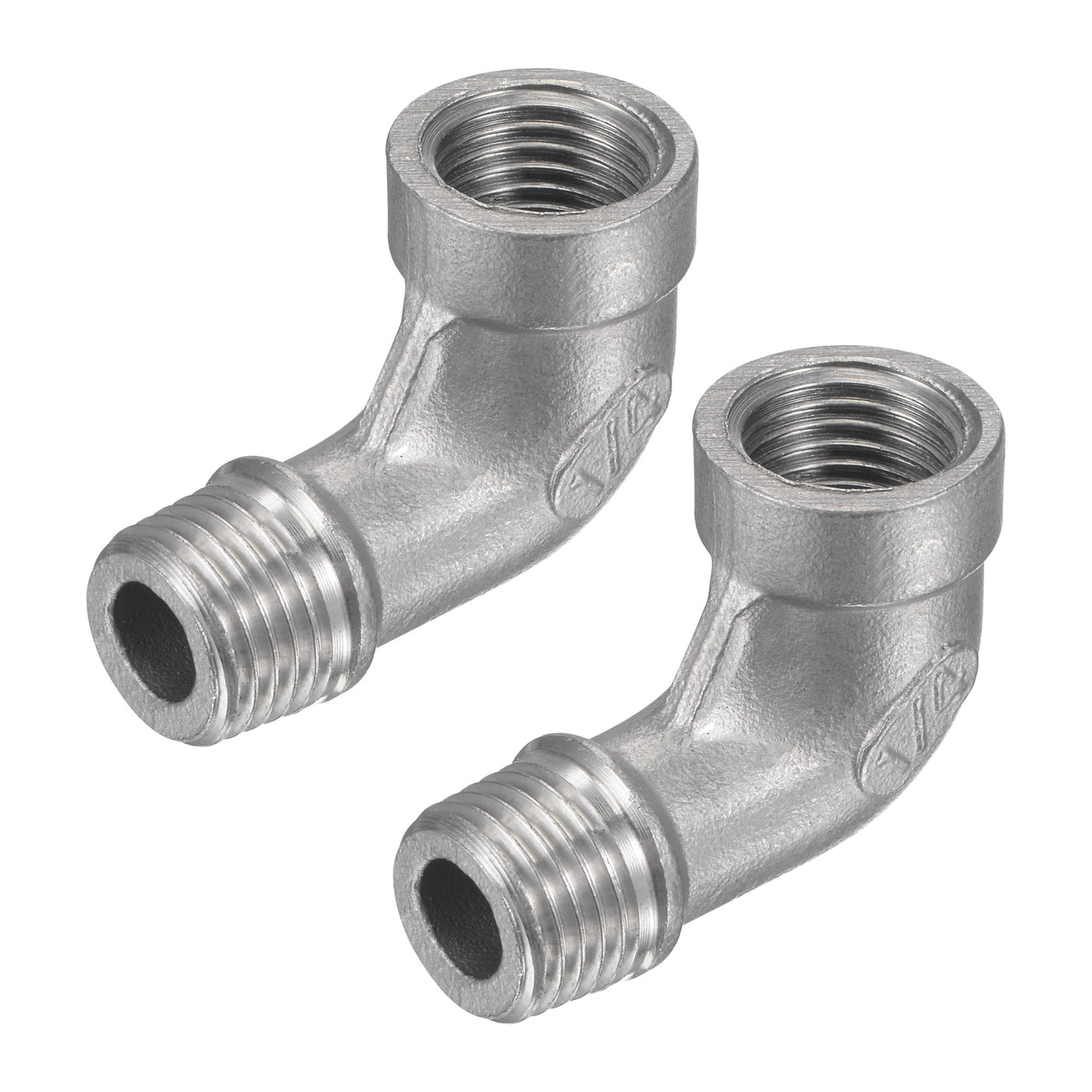 Harfington Pipe Fittings Elbow NPT Male to Female Thread Hose Connector Adapter 304 Stainless Steel