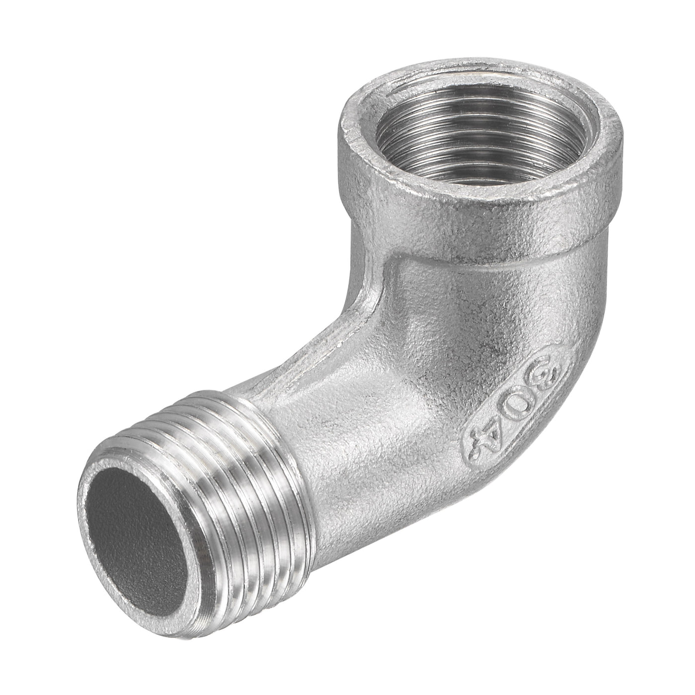 Harfington Pipe Fitting Elbow NPT Male to Female Thread Hose Connector Adapter 304 Stainless Steel