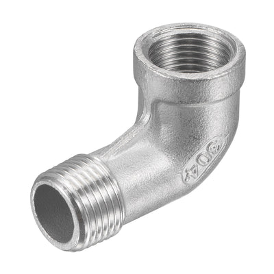 Harfington Pipe Fitting Elbow NPT Male to Female Thread Hose Connector Adapter 304 Stainless Steel