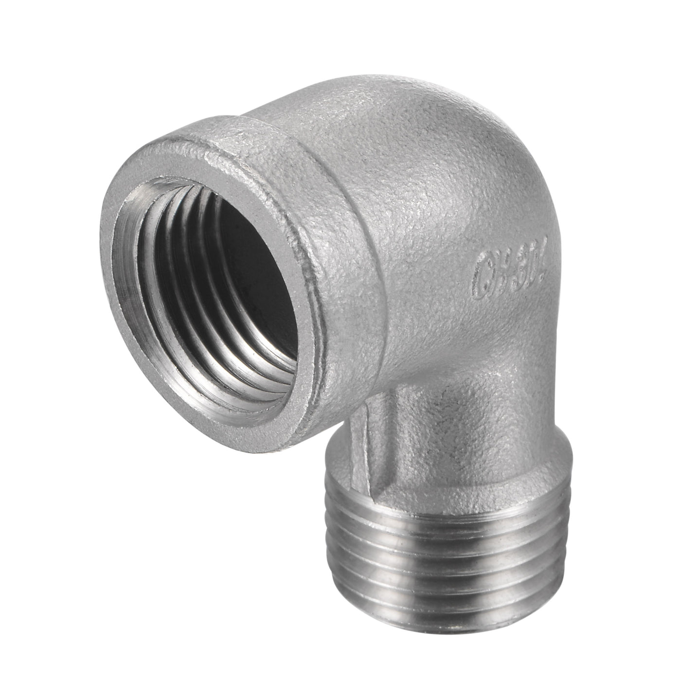 Harfington Pipe Fittings Elbow NPT Male to Female Thread Hose Connector Adapter 304 Stainless Steel