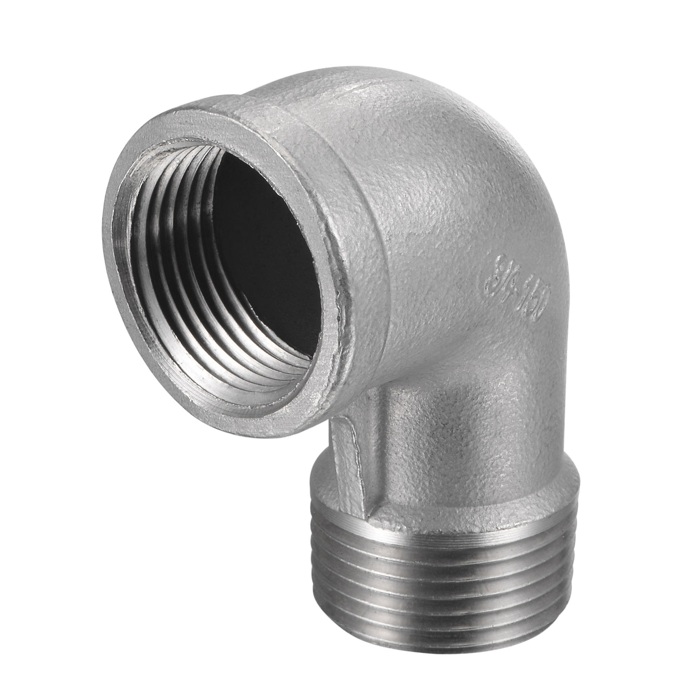 Harfington Pipe Fitting Elbow NPT Male to Female Thread Hose Connector Adapter 304 Stainless Steel