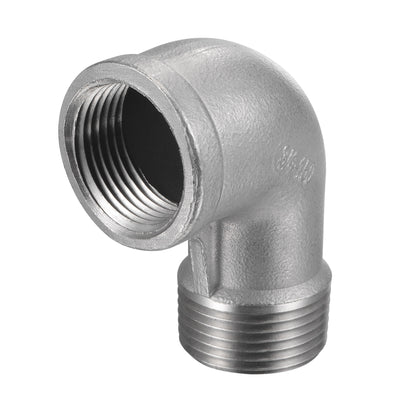 Harfington Pipe Fitting Elbow NPT Male to Female Thread Hose Connector Adapter 304 Stainless Steel