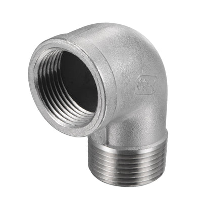 Harfington Pipe Fitting Elbow NPT Male to Female Thread Hose Connector Adapter 304 Stainless Steel