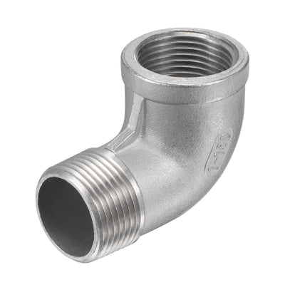 Harfington Pipe Fitting Elbow NPT Male to Female Thread Hose Connector Adapter 304 Stainless Steel
