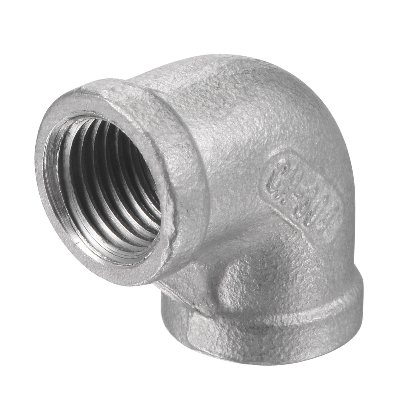 Harfington Pipe Fittings Elbow NPT Female Thread Hose Connector Adapter 304 Stainless Steel