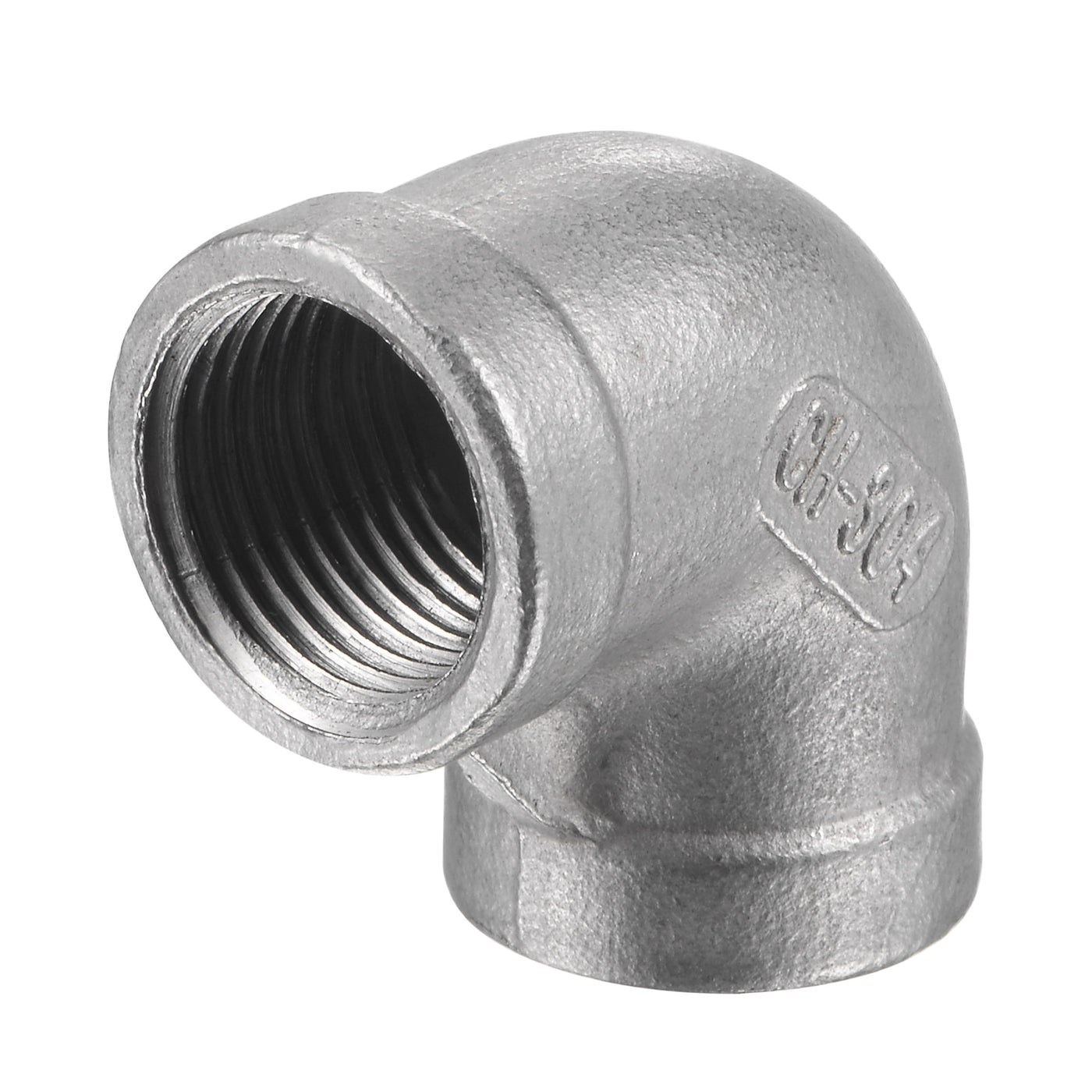 Harfington Pipe Fittings Elbow NPT Female Thread Hose Connector Adapter 304 Stainless Steel