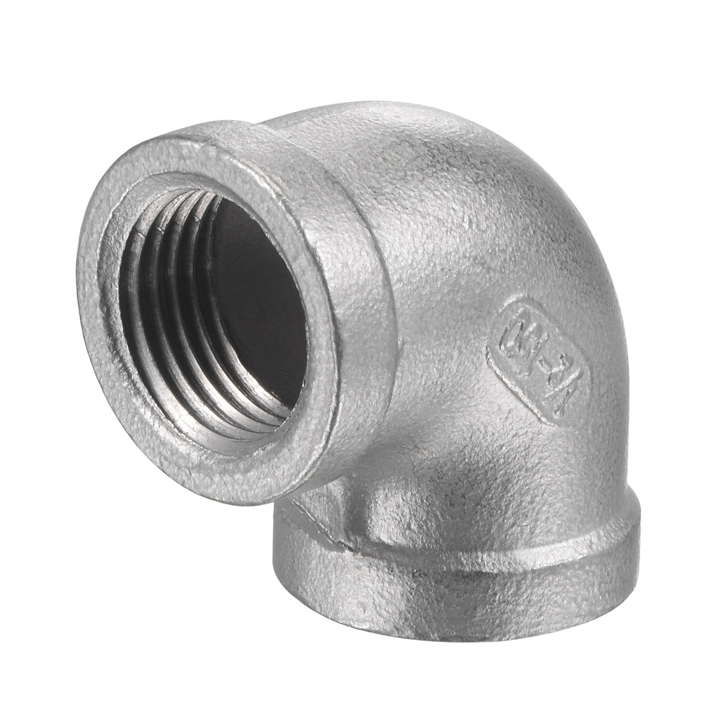Harfington Pipe Fittings Elbow NPT Female Thread Hose Connector Adapter 304 Stainless Steel