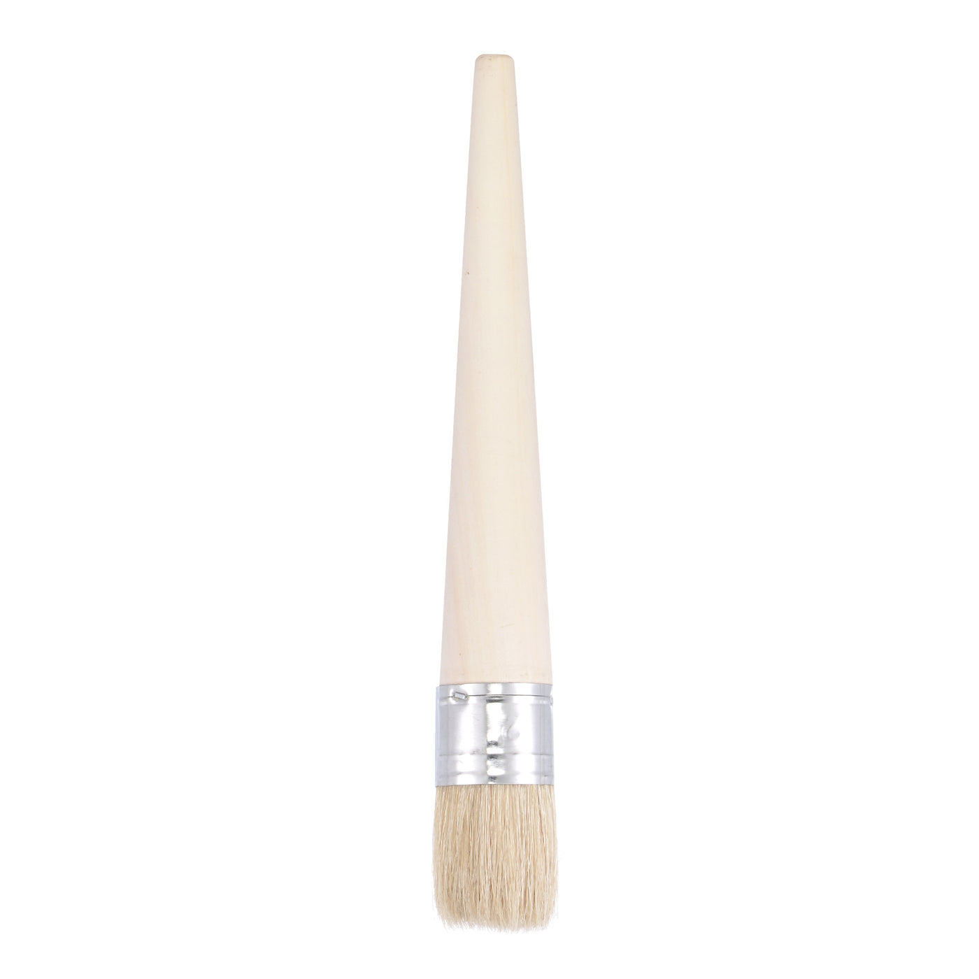 Harfington Round Paint Brush 10" Length 1.2" Dia Natural Bristle with Wood Handle for Painting Wall, Furniture, DIY Art Crafts