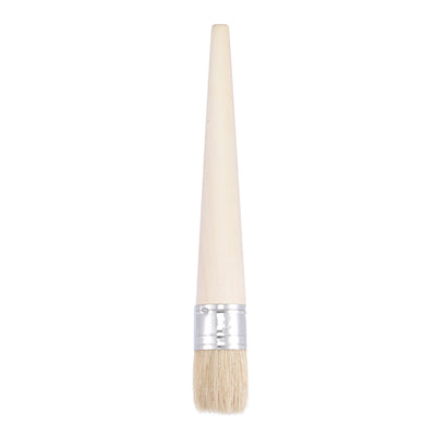 Harfington Round Paint Brush 10" Length 1.2" Dia Natural Bristle with Wood Handle for Painting Wall, Furniture, DIY Art Crafts
