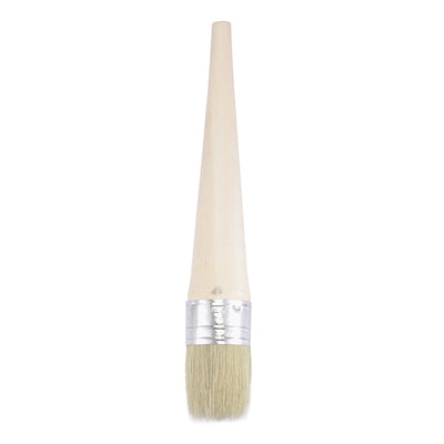 Harfington Round Paint Brush 10" Length 1.6" Dia Natural Bristle with Wood Handle for Painting Wall, Furniture, DIY Art Crafts