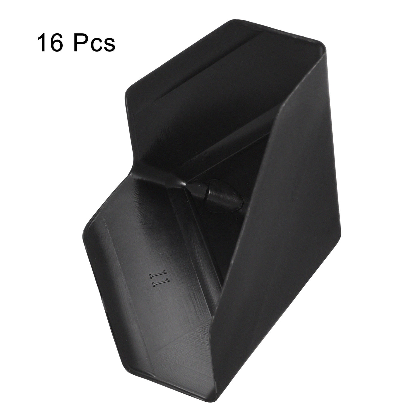 Harfington Corner Protector PP Plastic 3" x 3" x 3" for Carton Black Pack of 16