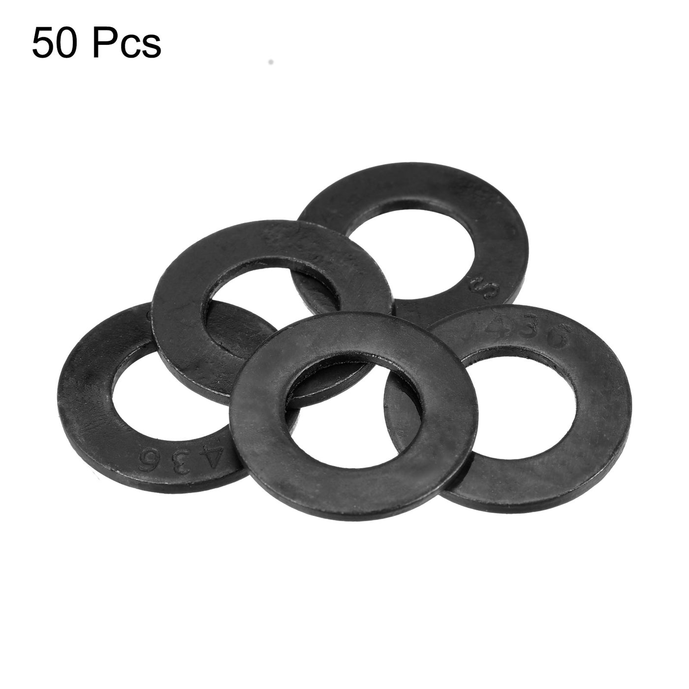 Harfington Flat Washer, Alloy Steel Black Oxide Finish