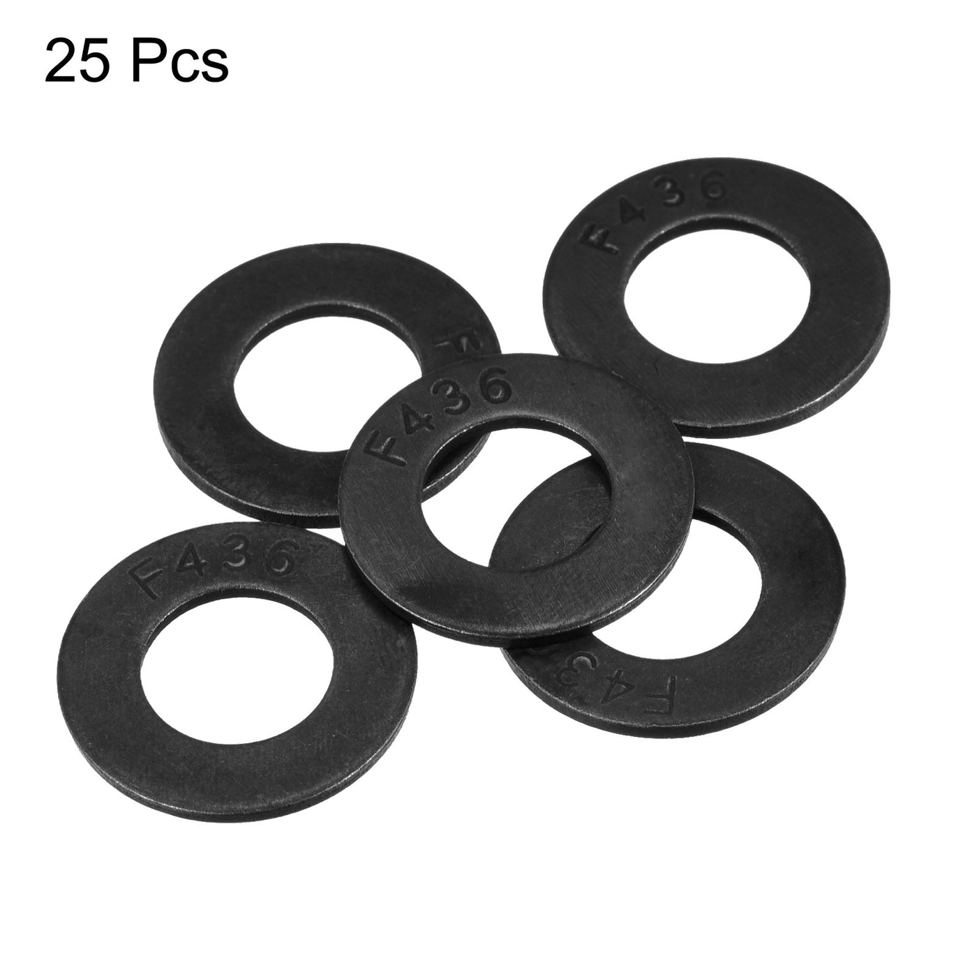 Harfington Flat Washer, Alloy Steel Black Oxide Finish Apply for Bolt