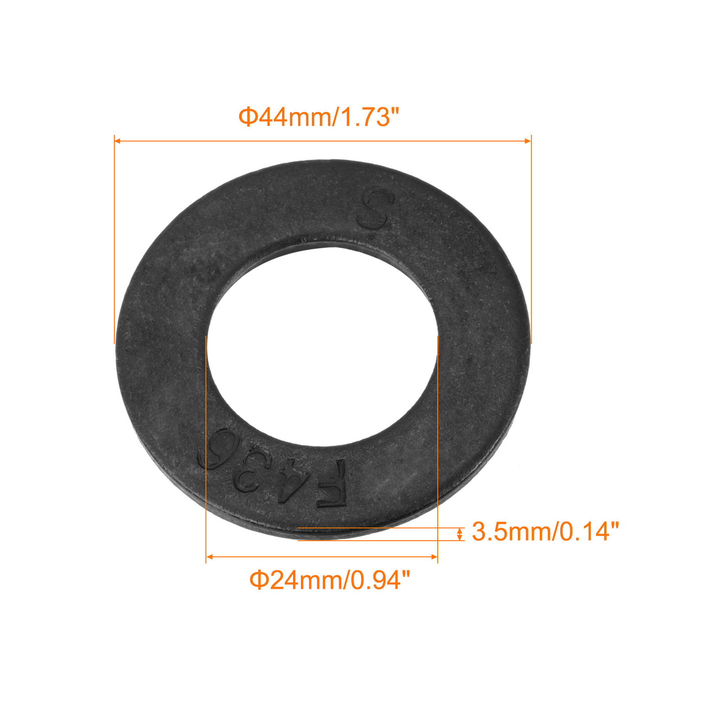 Harfington Flat Washer, Alloy Steel Black Oxide Finish Apply for Bolt