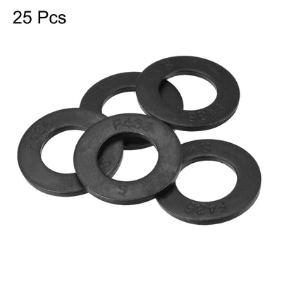 Harfington Flat Washer, Alloy Steel Black Oxide Finish Apply for Bolt