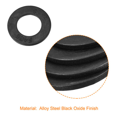 Harfington Flat Washer, Alloy Steel Black Oxide Finish Apply for Bolt