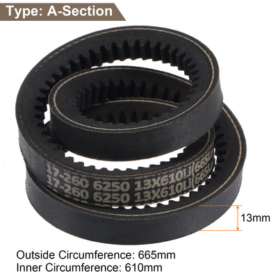 Harfington Cogged V-Belt, Rubber Wedge Belt