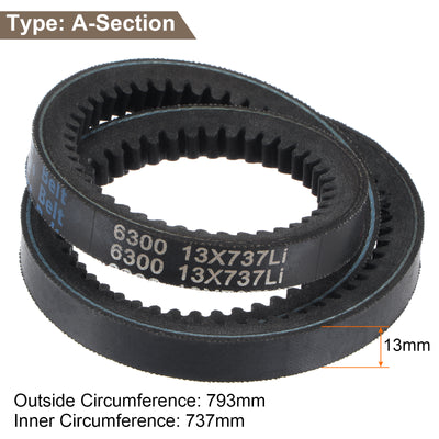 Harfington Cogged V-Belt, Rubber Wedge Belt