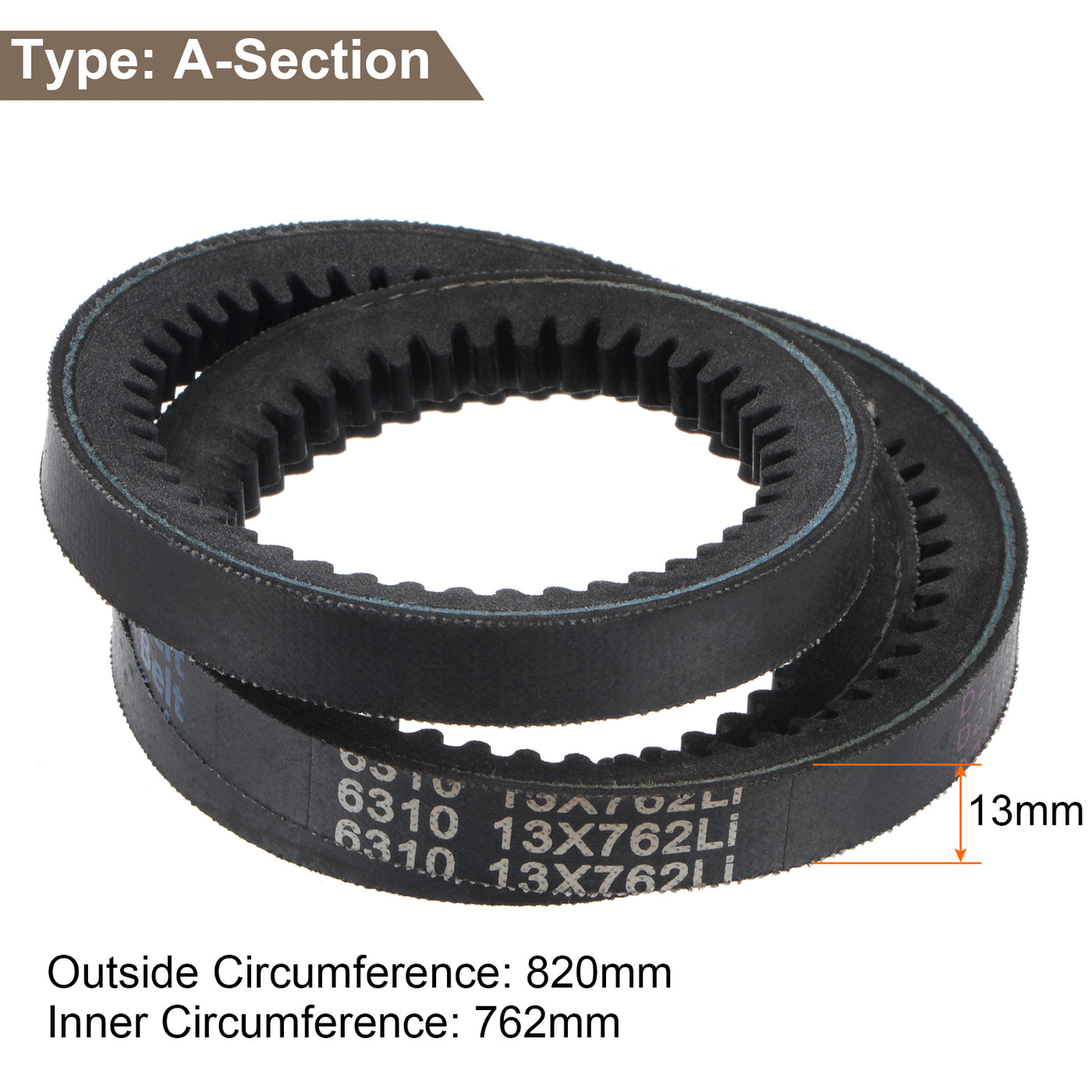 Harfington Cogged V-Belt, Rubber Wedge Belt