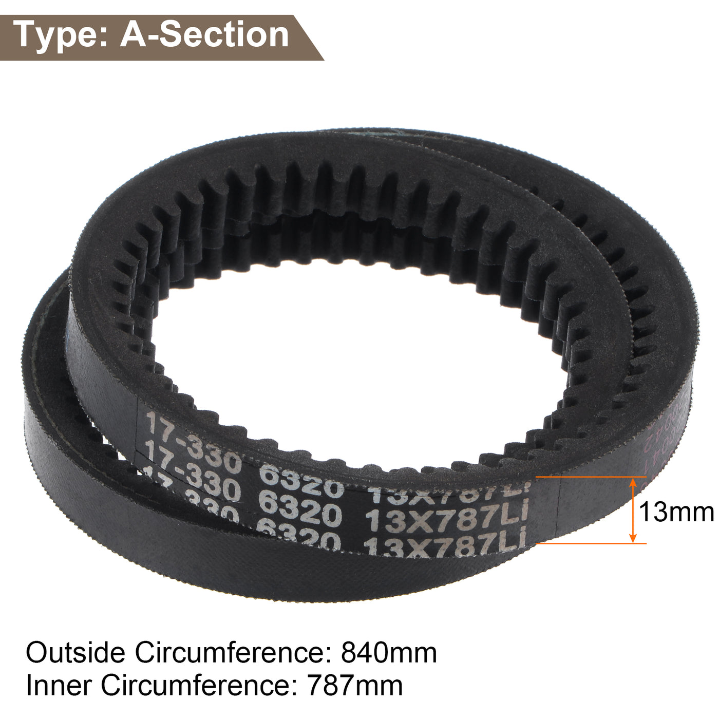Harfington Cogged V-Belt, Rubber Wedge Belt