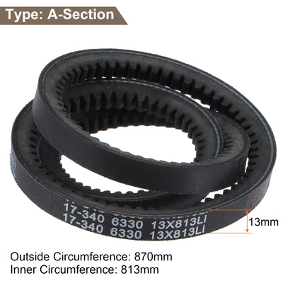 Harfington Cogged V-Belt, Rubber Wedge Belt