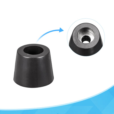 Harfington 15mm W x 12mm H Rubber Bumper Feet, Stainless Steel Screws and Washer 24pcs