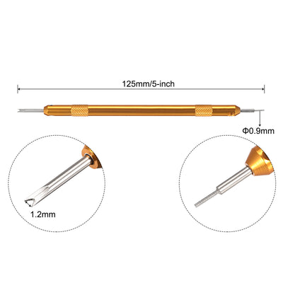 Harfington Watch Spring Bar Tool Double Use 0.9mm Pin Dia Watch Spring Link Pin Removal Tool for Watch Repair