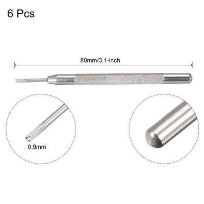 Harfington Watch Spring Bar Tool 0.9mm "V" End Watch Spring Link Pin Removal Tool for Watch Repair 6 Pcs