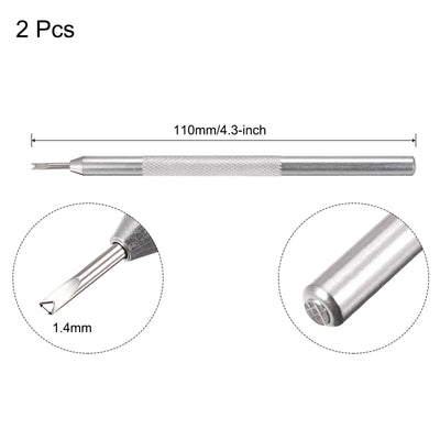 Harfington Watch Spring Bar Tool 1.0mm "V" End Watch Spring Link Pin Removal Tool for Watch Repair 2 Pcs
