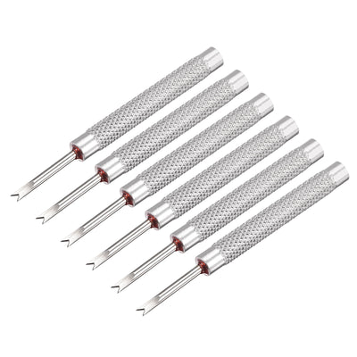 Harfington Watch Spring Bar Tool 1.4mm "V" End Watch Spring Link Pin Removal Tool for Watch Repair 6 Pcs