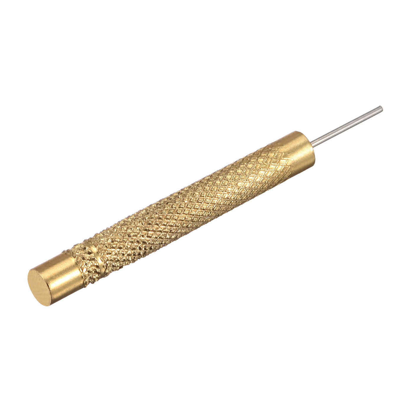 Harfington Watch Band Pin Punch 0.9mm Dia Brass Watch Straps Link Pin Remover Repair Tools Gold Tone 5 Pcs