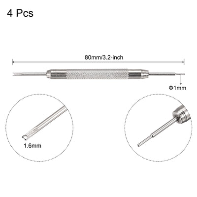 Harfington Watch Spring Bar Tool 1mm Pin Dia Watch Spring Link Pin Removal Tool for Watch Repair 4 Pcs