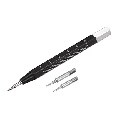 Harfington Watch Spring Bar Tool 2mm "V" Tips Watch Spring Link, Pin Removal Tool, with Metric Scale for Watch Repair