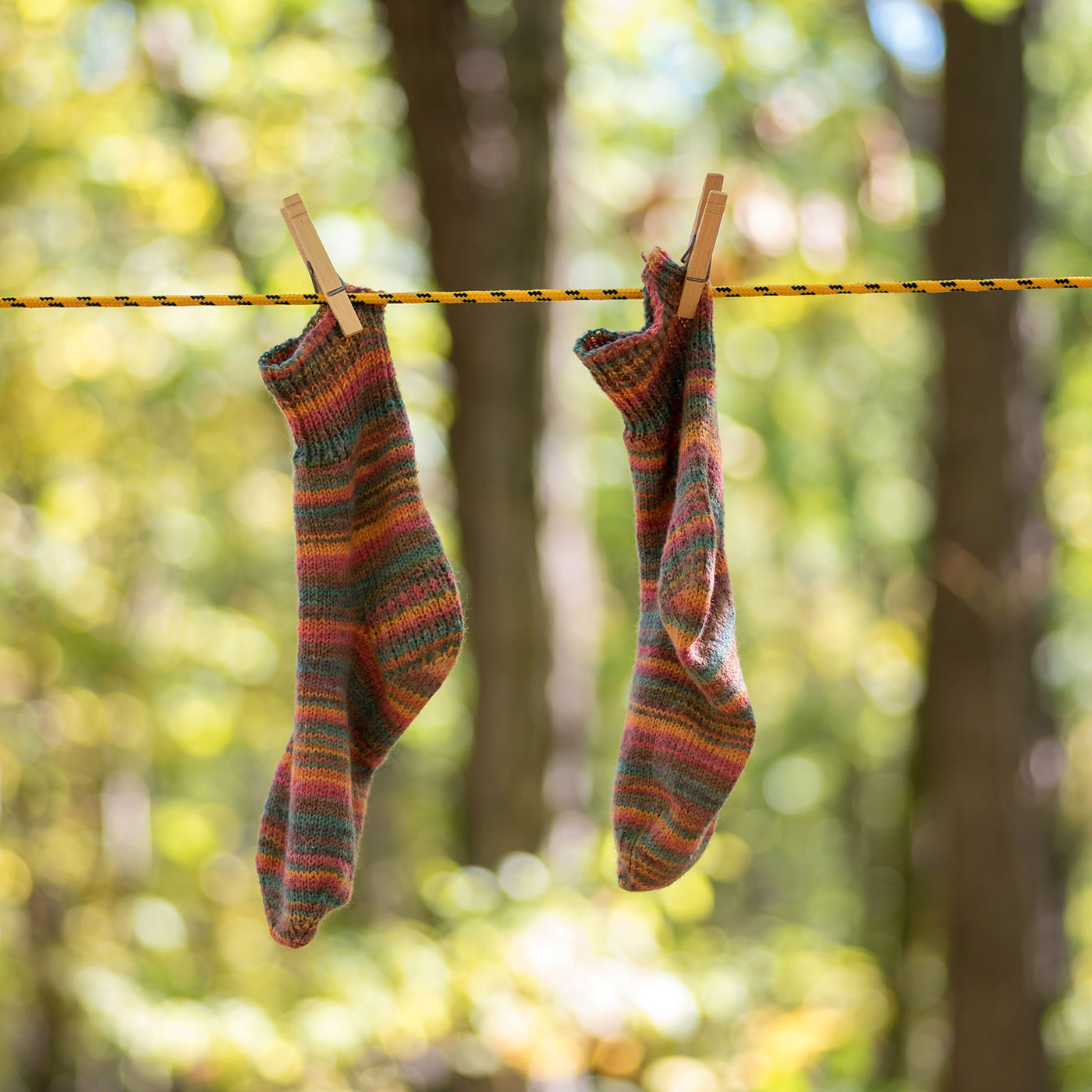 Harfington Tent Rope 2.5mm 32.81ft Polyester Cord Fluorescent Reflective Green 4Pcs