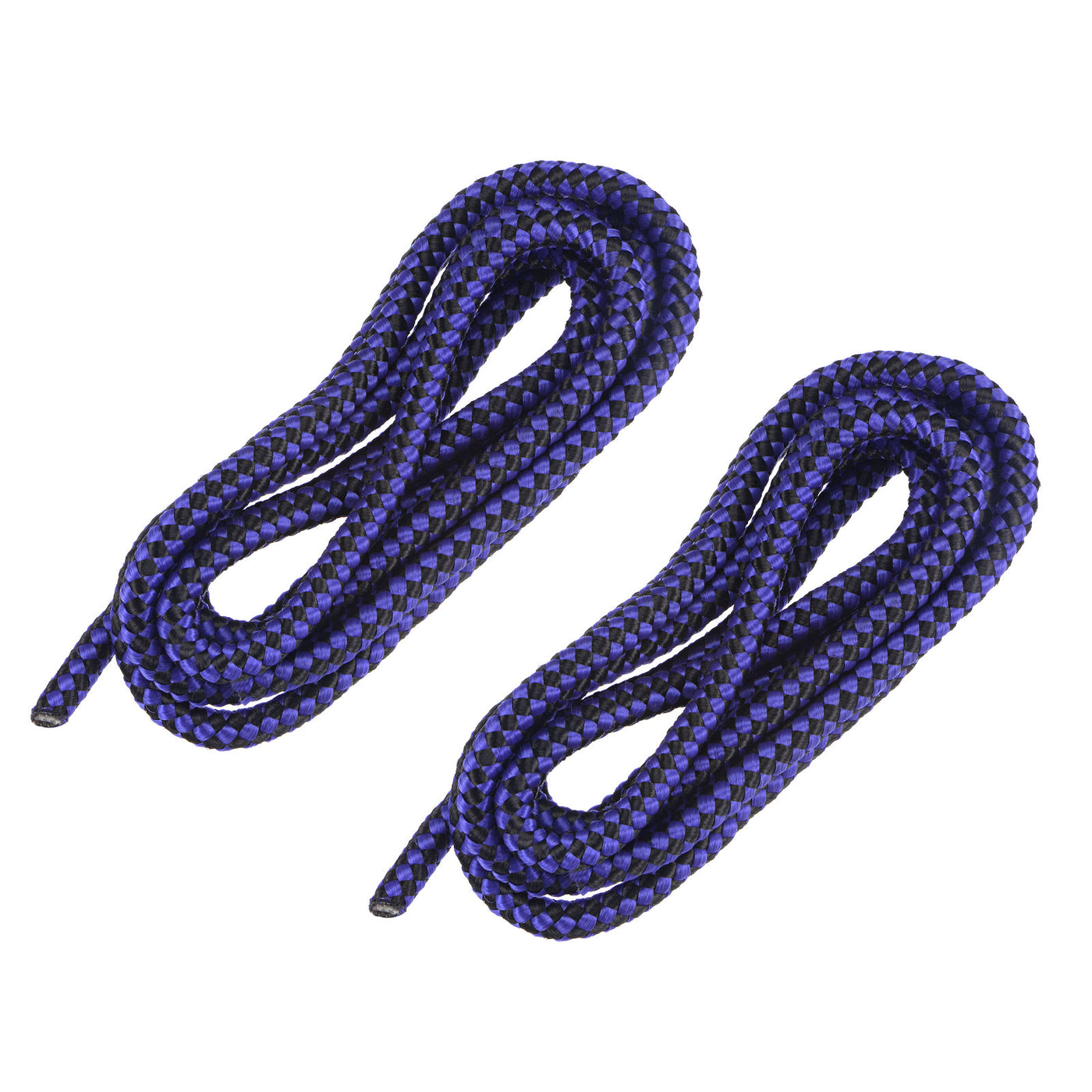 Harfington Tent Rope 8mm 5.91ft Polyester Cord Fluorescent Reflective Black Blue 2Pcs