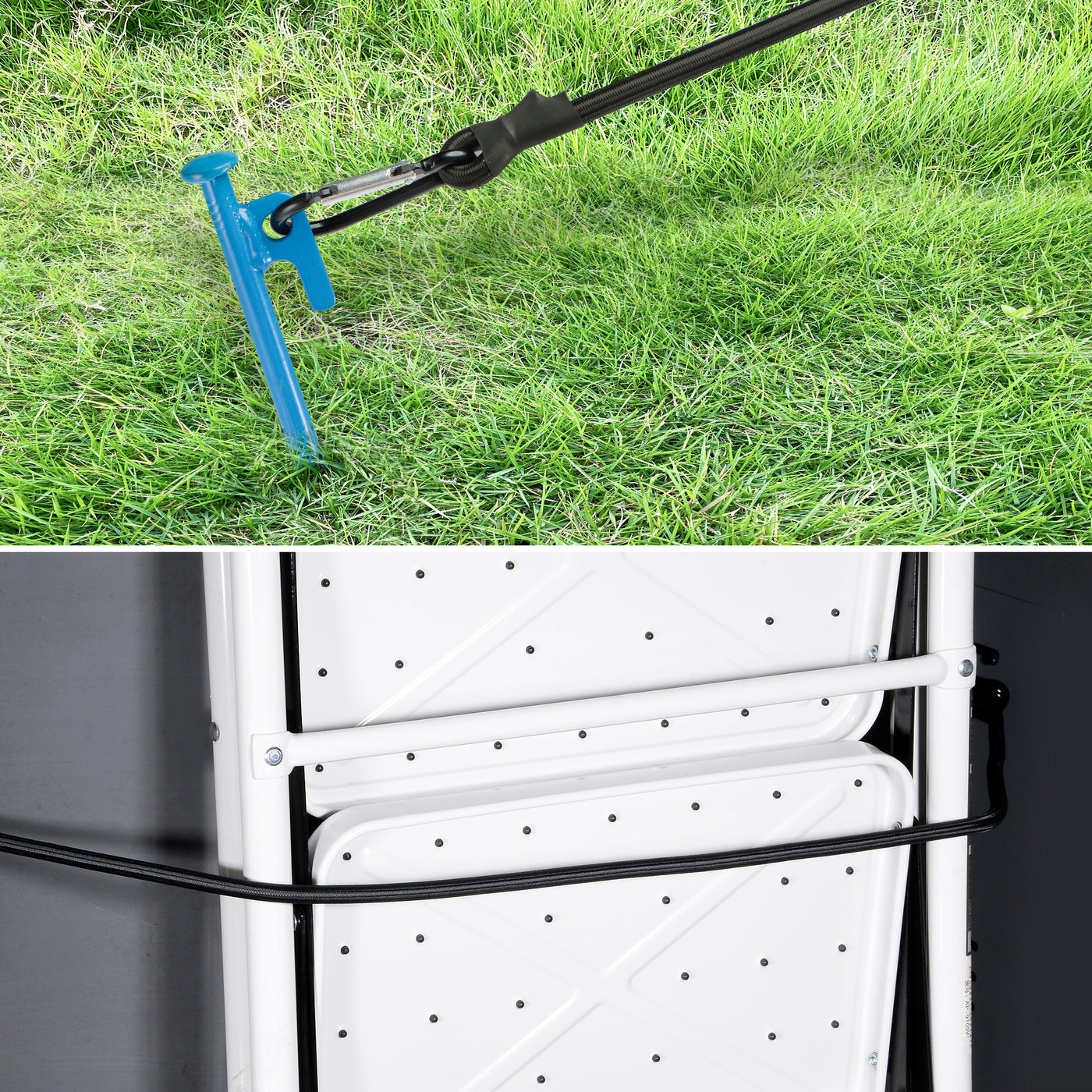 Harfington Elastic Cords with Hooks, 60cm/23.6 Inch Shock Rope 2 Snap Clips Tie Down for Camping Cargo Luggage Storage, Black Pack of 4