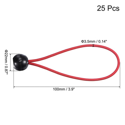 Harfington Ball Cords Elastic String, Rope Tie Down Tarp Straps for Camping Canopy Tent Cargo