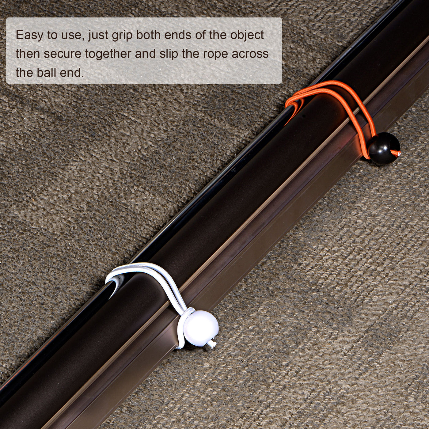 Harfington Ball Cords Elastic String, Rope Tie Down Tarp Straps for Camping Canopy Tent Cargo