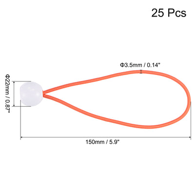 Harfington Ball Cords Elastic String, Rope Tie Down Tarp Straps for Camping Canopy Tent Cargo