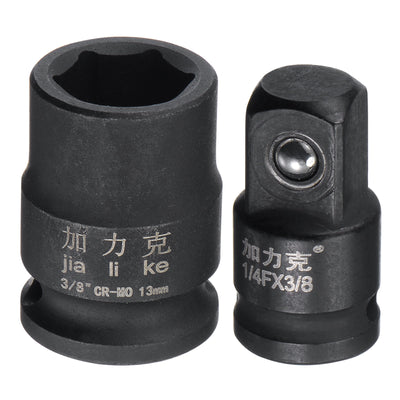 Harfington 6-Point Impact Shallow Socket with Adapter