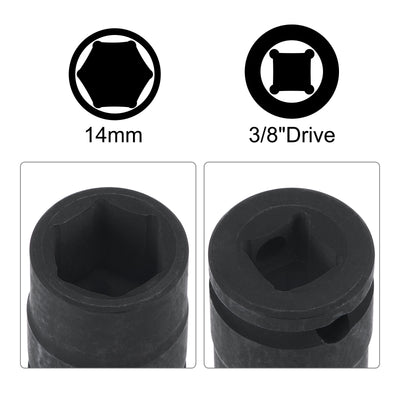 Harfington 6-Point Impact Shallow Socket with Adapter