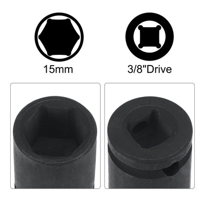 Harfington 6-Point Impact Shallow Socket with Adapter