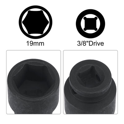 Harfington 6-Point Impact Shallow Socket with Adapter