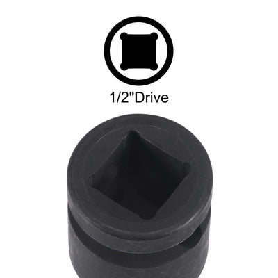 Harfington Impact Hex Bit Socket Square Drive CR-MO SAE Sizes